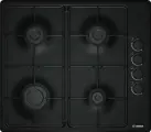 Газовая варочная панель Bosch PBP6C6B82Q, 4 конфорки, эмалированная сталь, черный