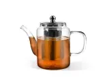 9547 FISSMAN Заварочный чайник 900 мл со стальным фильтром (жаропрочное стекло)