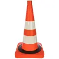 Сигнальный дорожный конус, 520 мм, оранжевый, с 2-мя светоотражающими полосами Протэкт КС-2.8.0-П