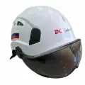 DGRobot - Защитный белый каскет-шлем с козырьком и вентиляцией