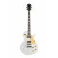 Электрогитара для начинающих Les Paul 02 (H+H, 2V+2T) Jordani WH, Белая