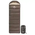 Мешок спальный Naturehike U350, (190х30)х75 см, (правый) (ТК: +1C), коричневый