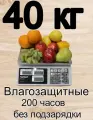 Весы торговые электронные настольные Гарант ВПС-40М до 40 кг, металлические кнопки