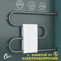 Полотенцесушитель Водяной Onix Hit Direct Grafit Right 600x800, М-образный, Графит, с защитой от электрокоррозии