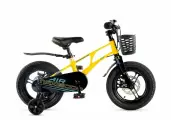 Велосипед детский Maxiscoo Air Pro 14 (2025), рама магниевый сплав, цвет Желтый Матовый