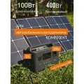 Комплект LiFePo4 портативный повербанк 220В 400Вт электростанция солнечная панель 100Вт для автомобильного холодильника