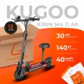 Электросамокат взрослый Kugoo Kirin M4, скорость до 40 км/ч, нагрузка до 140 кг, дальность хода 30 км