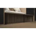 Опоры мебельные / ножки для мебели EDSON PL-001 400*25*25 BLACK, порошковая окраска (комплект 4 штуки)