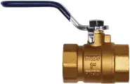 Кран шаровый 1 дюйм латунный RM-L ВР-ВР муфтовый, ручка рычаг Ду25 Ру30 (11Б27п1)