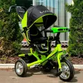 Велосипед детский трехколесный LUXMOM ORIGINAL 5588, черно-зеленый