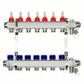 Комплект коллекторов Ридан SSM-7RF set с расходомерами и кронштейнами, 7 контуров