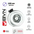 Вентилятор канальный Bahcivan BDTX-100 1Ф/220В 60Вт 2610об/мин 240м³/ч