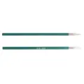 Спицы Knit Pro съемные Zing для длины тросика 20см, диаметр 3.25 мм, длина 9.5 см, изумруд 2 шт.