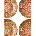 Набор обеденных тарелок для вторых блюд Homium Kitchen, Multi, Маракеш, Восток, D20.5, цвет оранжевый, 4шт