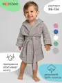 Детский халат с капюшоном loombee для новорожденных