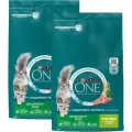 PURINA ONE для взрослых кошек живущих дома с индейкой и злаками (3 + 3 кг)