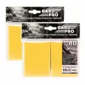 Желтые протекторы Card Pro Matte 160 шт. 66x91 мм - для карт MTG, Pokemon