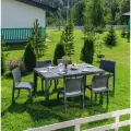 Комплект садовой мебели Royal Family JULY M на 6 персон, графит