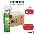 Герметик KUDO KSK-121 силиконовый санитарный белый 280мл 12 штук