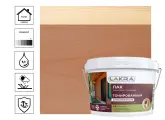 Лак Лакра воднодисперсионный, тонированный, орех, 2,5 кг