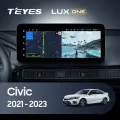 Штатная магнитола Teyes LUX ONE 360 6/128 Honda Civic FE FL (2021-2023)