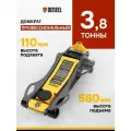 Домкрат автомобильный гидравлический подкатной, 3,8 т, 110-580 мм, быстрый подъем, низкий подхват