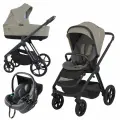Детская коляска 3в1 Espiro Miloo, цвет Cashemere Gray / 2025 (Серо-бежевый)