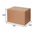 Картонная коробка 700х500х500 мм 2 шт/уп, Россия, 3-хслойная.