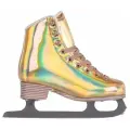 Фигурные коньки для девочек и женщин Tech Team Blaze золотистая голография, размер 41