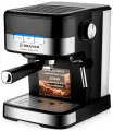 Кофеварка рожковая BRAYER BR1113, 1100 Вт, 20 бар, эспрессо, латте, капучино, черный/серебристый