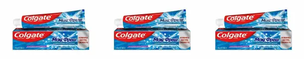 Colgate зубная паста освежающая Макс Фреш Взрывная мята 50мл 3 штуки в упаковке