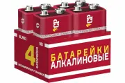 Батарейка Элемент питания алкалиновый CRAZYPOWER 6LR61 Крона 9V 6LR61 (упаковка 4 шт) 5041349