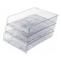 Набор лотков горизонтальных для бумаги BRAUBERG Office тонированных 237255/237256/237257/237258/237259/237260/237261 3 27 см прозрачный 3 шт. 1 шт.