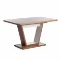 Стол обеденный VOX ЛДСП, 132-172x85x75,5 см, Дуб Канзас/Пепел