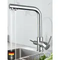 Смеситель для кухни, с фильтром для питьевой воды, кран для кухни, 2 в 1, ванны, раковины в ванную, 320MM, Серебро