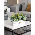 Композиция из искусственных цветов в деревянном ящике, ПоДар. Ок Home