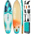 Надувная SUP-доска CETANA VIBEMAX BLUE STD 11'6'351х89х15 см / Сапборд для отдыха на воде