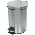 Ведро для мусора с педалью 8л, нержавеющая сталь, гигиеничное использование