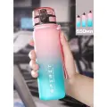 Бутылка для воды спортивная, 650 мл, Питьевая фитнес бутылочка с сито-фильтром, замком от проливания, розово-бирюзовый