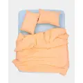 Набор наволочек из вареного хлопка 70х70 см, цвет абрикосовый, 2 шт