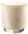 Пуф средний Hollywood Silver со стежкой. SUPERA Luxemebel. Цвет светло-бежевый. Велюр
