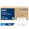 Туалетная бумага Tork (Система Т3) комплект 40шт, Universal, листовая, 250л, 11х23см, 114272