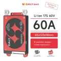 DALY BMS 60A Li-ion 17S 60B с датчиком температуры Поддержка непрерывного тока 60A BMS для литиевых батарей.