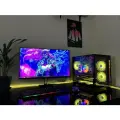 Игровой Компьютер Black + Монитор 24  100Гц Intel I7 + RX580 + 16 ГБ RAM + SSD 512 
