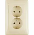 Двухместная розетка в сборе Legrand, Valena с/з слоновая кость литая 774370, 5 шт