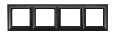 Рамка Jung Eco Profi Standart на 4 поста, универсальная, антрацит
