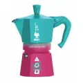 Гейзерная кофеварка Bialetti Moka Express Игра в кальмара розово-голубая, 6 порций, 270 мл