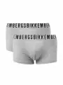 Трусы BIKKEMBERGS Essential, комплект из 2 шт., размер S, grey melange