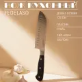 Нож кухонный сантоку Magistro Fedelaso, длина лезвия 17,8 см, цвет чёрный