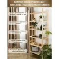 Стеллаж деревянный Timber&Style 90х211х50см, 6 полок/этажерка из дерева для дома, дачи, гаража